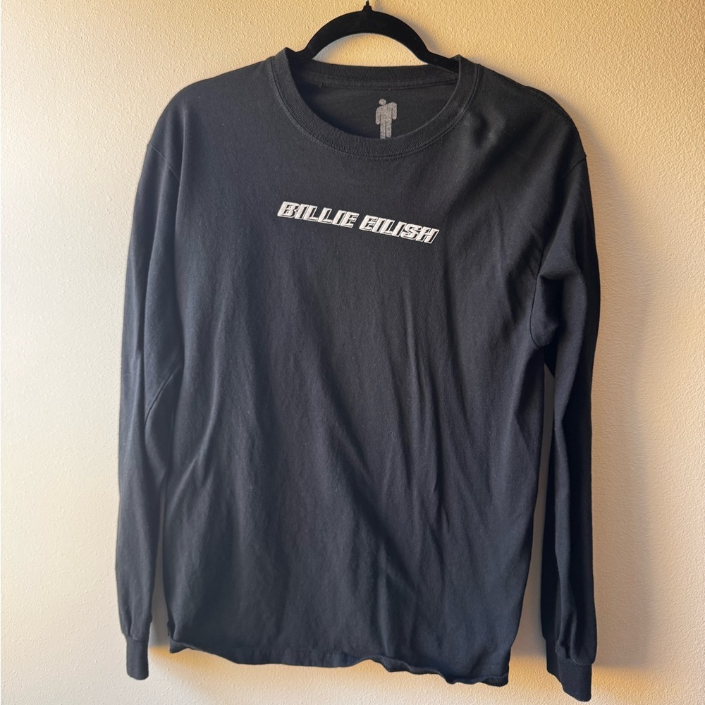 Billie Eillish Black Unisex Long Sleeve Merch Top